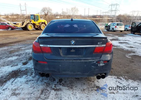 2013 BMW 750Li xDrive из США, поврежденный, VIN WBAYF8C57DD140341